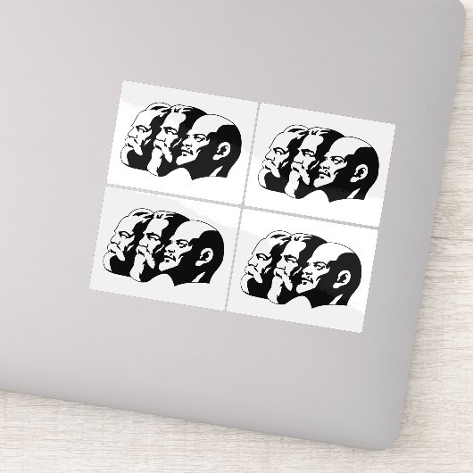 Sticker Lenin, Marx, Engels, Soviet Union, Communism (Détail)