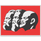 Sticker Lénine, Marx, Engels, Union soviétique, Communisme (Devant)