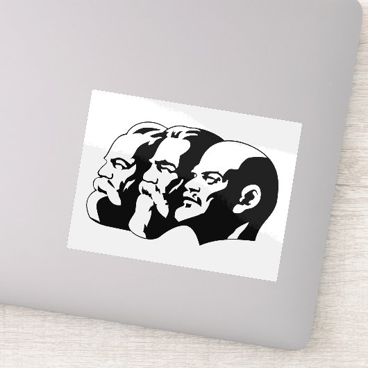 Sticker Lénine, Marx, Engels, Union soviétique, Communisme (Détail)