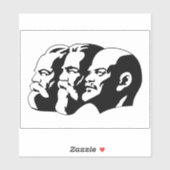 Sticker Lénine, Marx, Engels, Union soviétique, Communisme (Feuille)