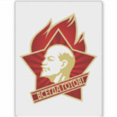 Sticker Lénine, URSS, CCCP, Union soviétique, Communisme (Devant)