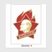 Sticker Lénine, URSS, CCCP, Union soviétique, Communisme (Feuille)