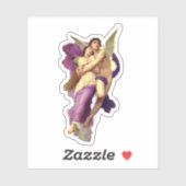 Sticker L'enlèvement de Psyche Bouguereau angel (Feuille)