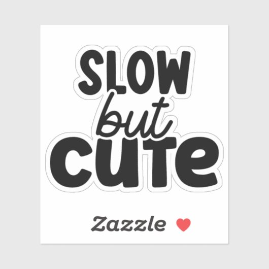 Sticker Lent mais mignon (Feuille)