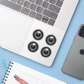 Sticker Lentières de caméra (Ordinateur portable avec iPhone)