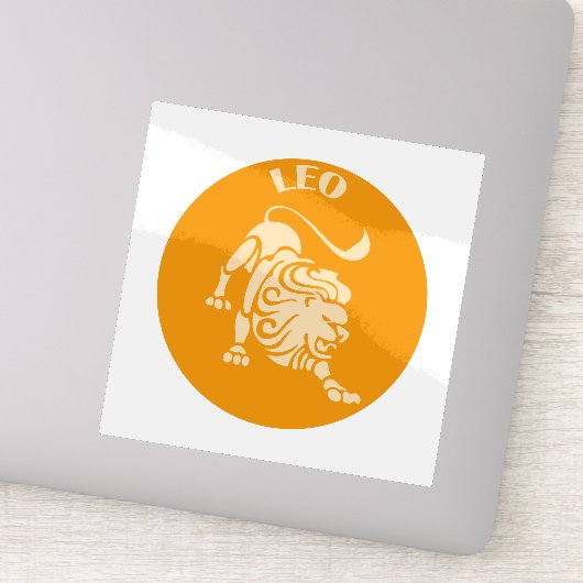 Sticker Leo, Zodiac Sign, Horoscope, Astrology (Détail)