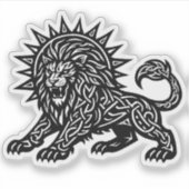Sticker Leo Zodiac Sun‑Mane Lion | BurnsInHell (Devant)