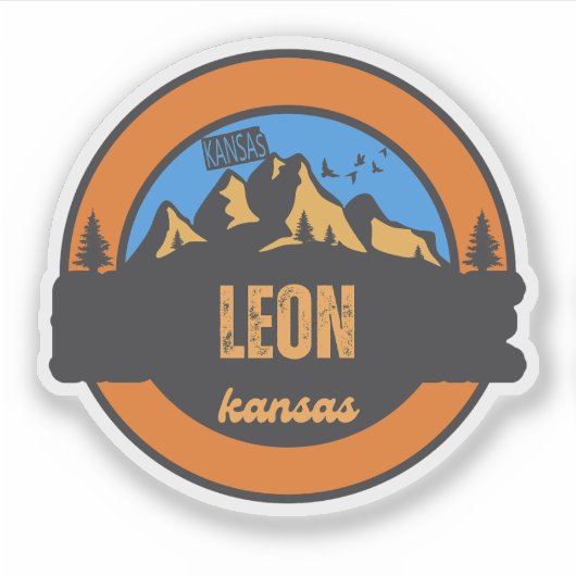 Sticker Leon, Kansas (Devant)