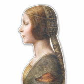 Sticker Leonardo da Vinci Portrait La Bella Principessa (Devant)