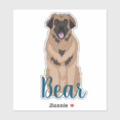 Sticker Leonberger personnalisé (Feuille)