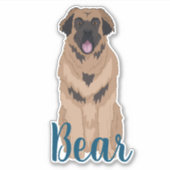 Sticker Leonberger personnalisé (Devant)