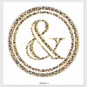 Sticker Leopard & (Feuille)