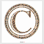 Sticker Leopard C (Feuille)