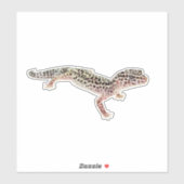 Sticker Leopard Gecko (Feuille)