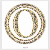 Sticker Leopard O (Feuille)