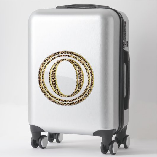 Sticker Leopard O (Sur valise)