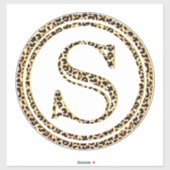 Sticker Leopard S (Feuille)