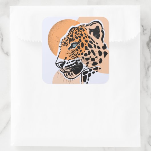 Sticker Leopard - Sticker esthétique Big Cat (Sac)