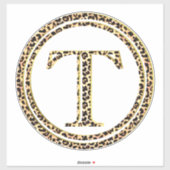 Sticker Leopard T (Feuille)