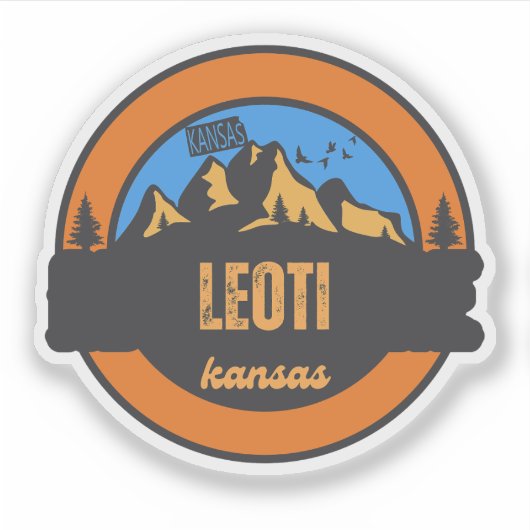 Sticker Leoti, Kansas (Devant)