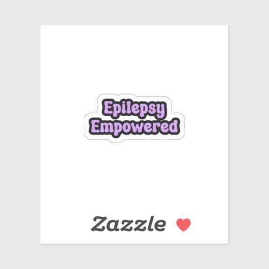 Sticker L'épilepsie renforce la conscience violette (Feuille)