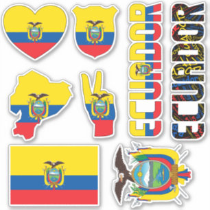 Sticker L'Equateur Extraordinaire forme des symboles natio