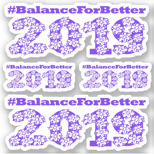 Sticker L'équilibre pour une meilleure Journée internation (Devant)