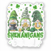 Sticker L'équipe de farces de lutins de la Saint-Patrick S (Recto)