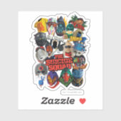 Sticker L'équipe du suicide | Avatars stylisés (Feuille)