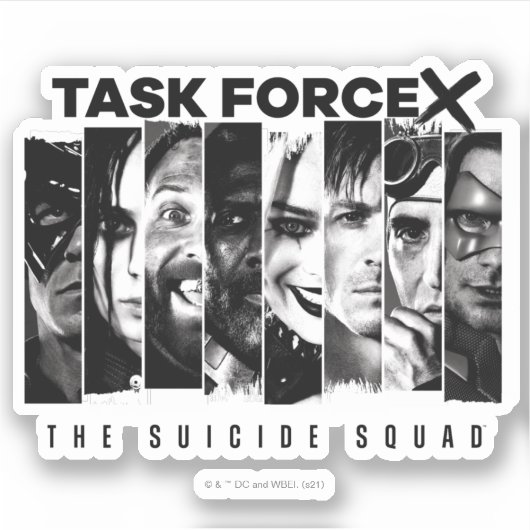 Sticker L'équipe du suicide | Équipe spéciale X (Devant)
