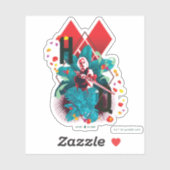 Sticker L'équipe du suicide | Harley Quinn Floral Diamond (Feuille)