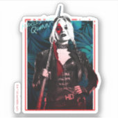 Sticker L'équipe du suicide | Harley Quinn & Green Ferns (Devant)