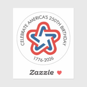 Sticker Les 250 ans d'Amérique - 1776-2026 Vintage Star