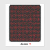 Sticker Les 72 Sigles Démons d'Ars Goetia (rouge sur noir) (Feuille)