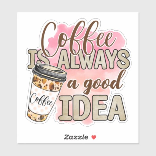 Sticker Les amateurs de café (Feuille)