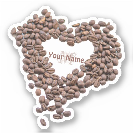 Sticker Les amateurs de café et de caféine adorent ! (Devant)