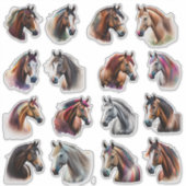 Sticker Les amateurs de chevaux (Devant)
