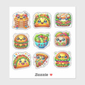 Sticker Les amateurs de cuisine mixte (Feuille)