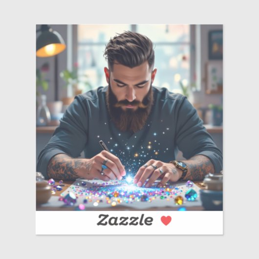 Sticker Les amateurs de diamant (Feuille)