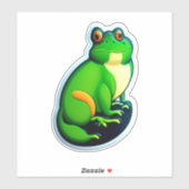 Sticker Les amateurs de grenouilles s'unissent Découvrez d (Feuille)