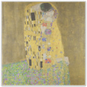 Sticker Les amoureux embrasser Embrace par Gustav Klimt (Devant)