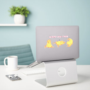 STICKER LES ANIMAUX CHICS EN YOGA POSENT UN ENSEMBLE CUTE