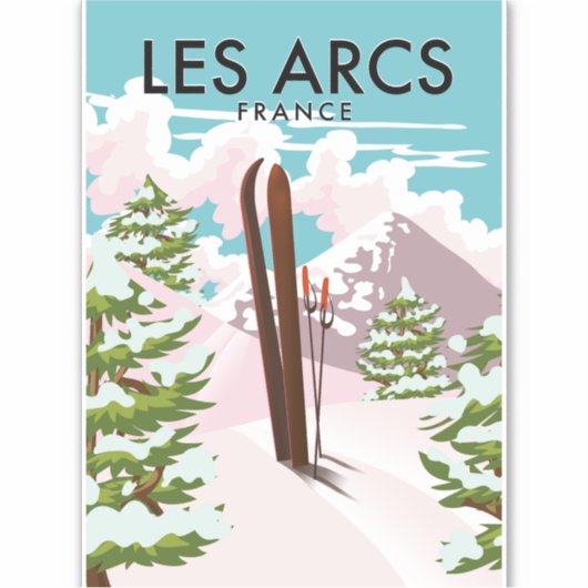 Sticker Les Arcs France (Devant)