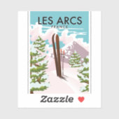 Sticker Les Arcs France (Feuille)