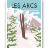 Sticker Les Arcs France (Devant)