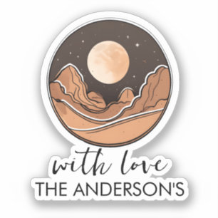 Sticker Les aventures de Boho Moon à la découverte du dése