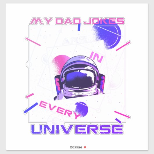 Sticker Les blagues de mon père - Dans chaque univers (Feuille)