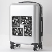 Sticker Les Cartes de Tarot du Thé (Sur valise)