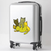 Sticker Les chatons d'olive (Sur valise)