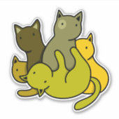 Sticker Les chatons d'olive (Devant)